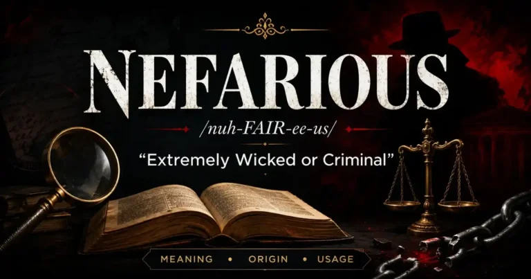 nefarious meaning