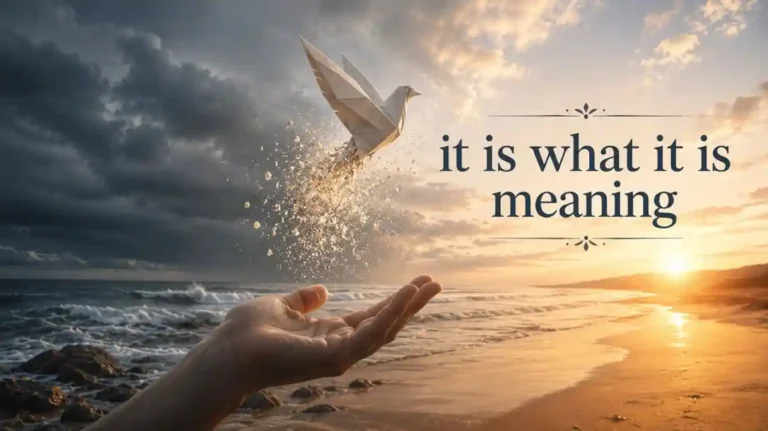 it is what it is meaning