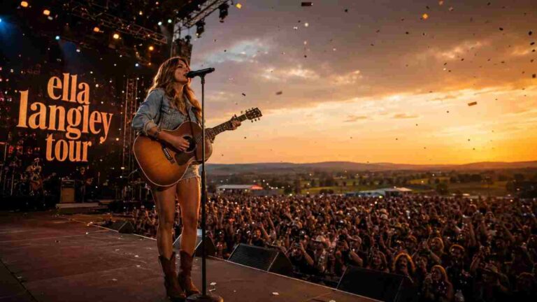 Ella Langley performing on stage during an Ella Langley tour concert
