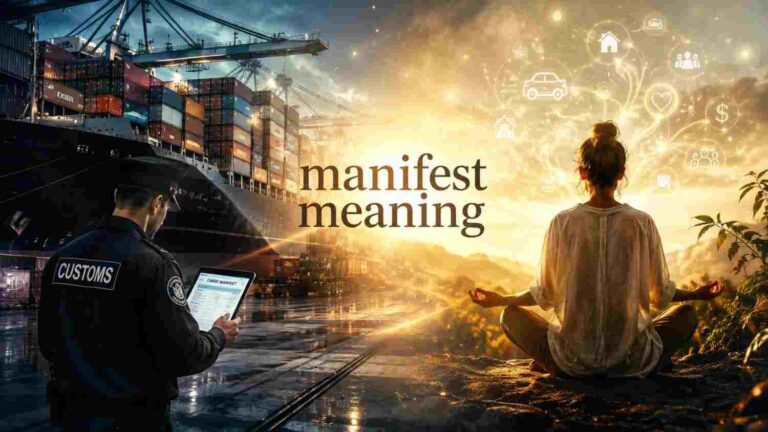 manifest meaning