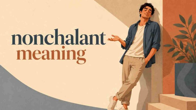 nonchalant meaning