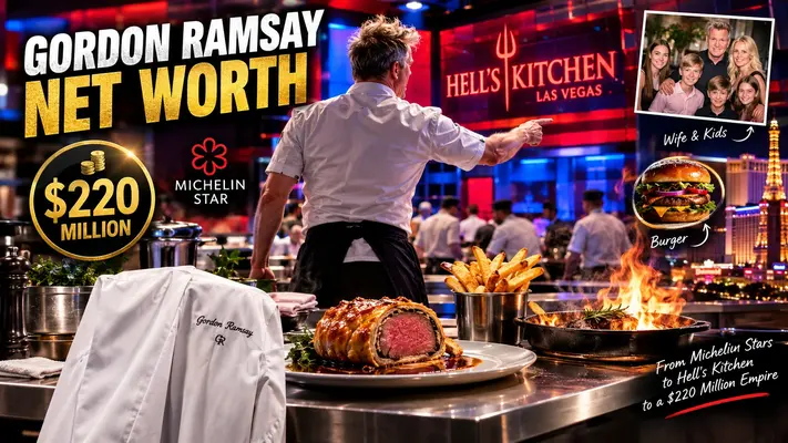 Gordon Ramsay Net Worth 2025: How the Angry Chef Built a $220 Million Empire